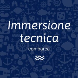 immersione tecnica con barca