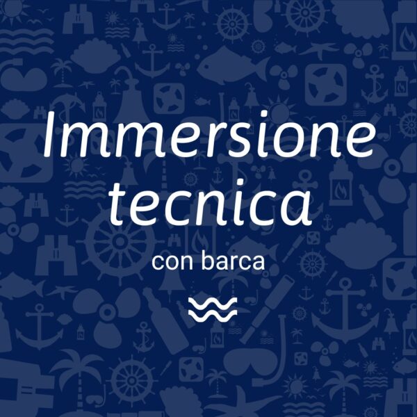 immersione tecnica con barca